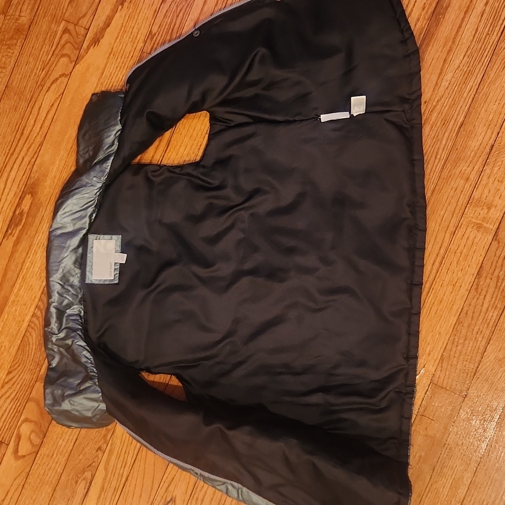 Old Navy Shiny Silver Puffer Vest - Picture 2 of 4